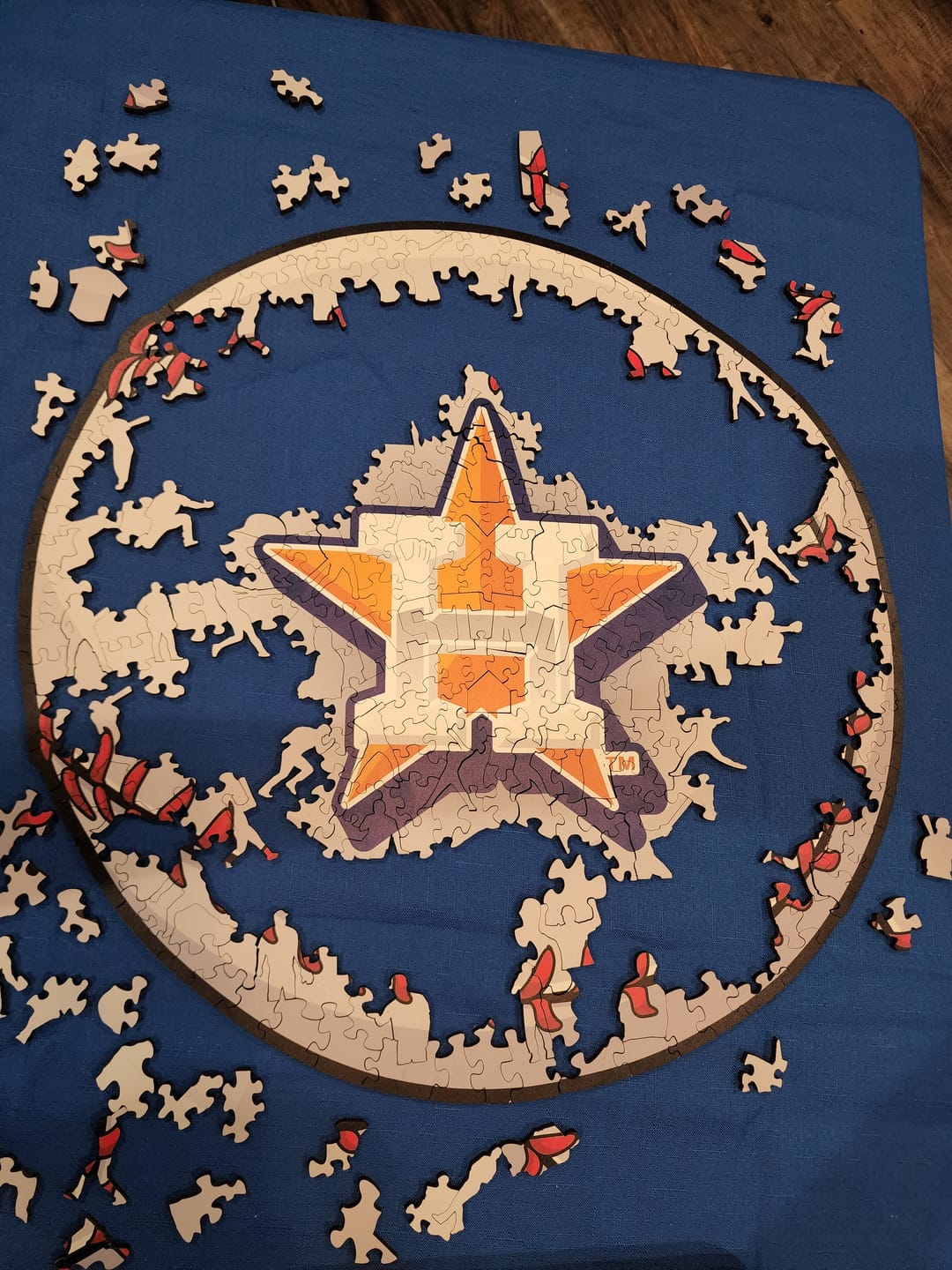 Customer photo review of Houston Astros™ - Wooden Puzzle