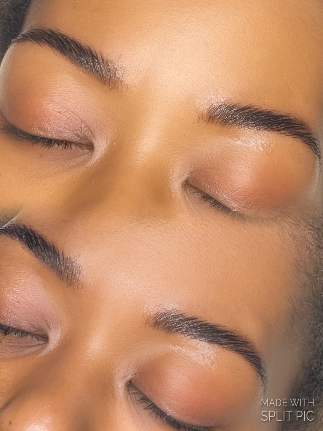 Customer photo review of Deluxe Lash & Brow Balm