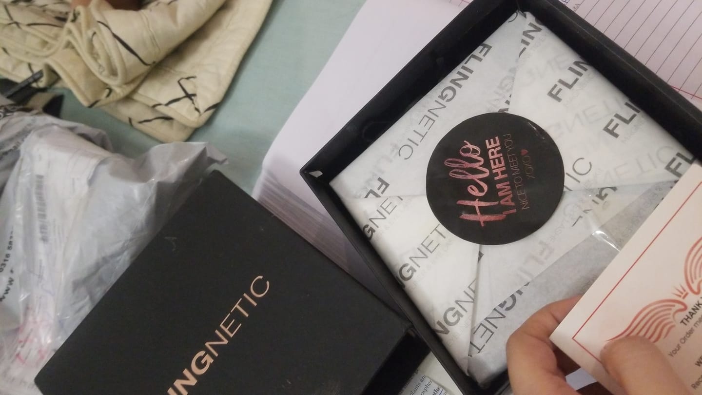 Customer photo review of FLINGNETIC MAGNETIC EYE LINER & LASHES KIT (12 Magnets - NEW EDITION)
