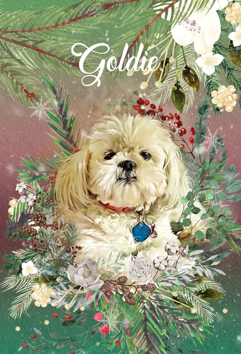 Customer photo review of Watercolor Pet Art - Pet Galaxy (PG)