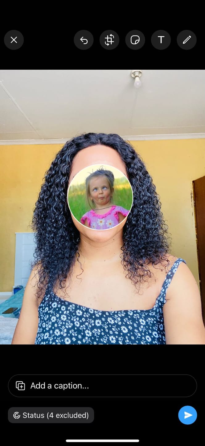 Customer photo review of Ear To Ear Closure Water Wig