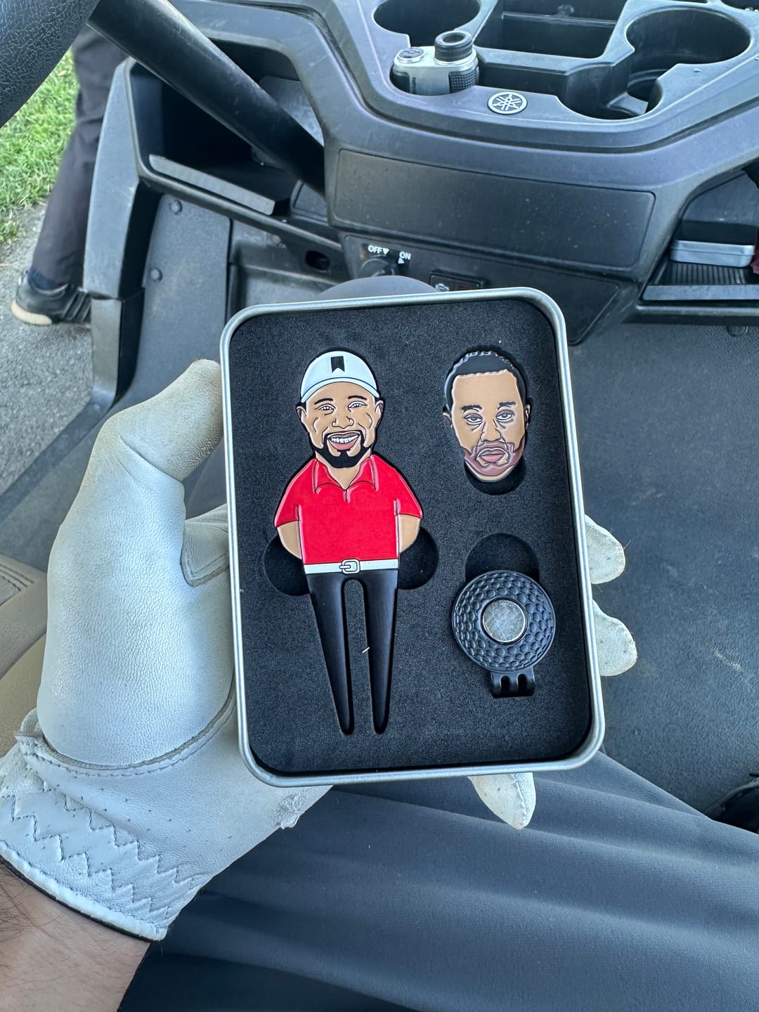 Customer photo review of Tiger Divot Tool and Ball Marker Set