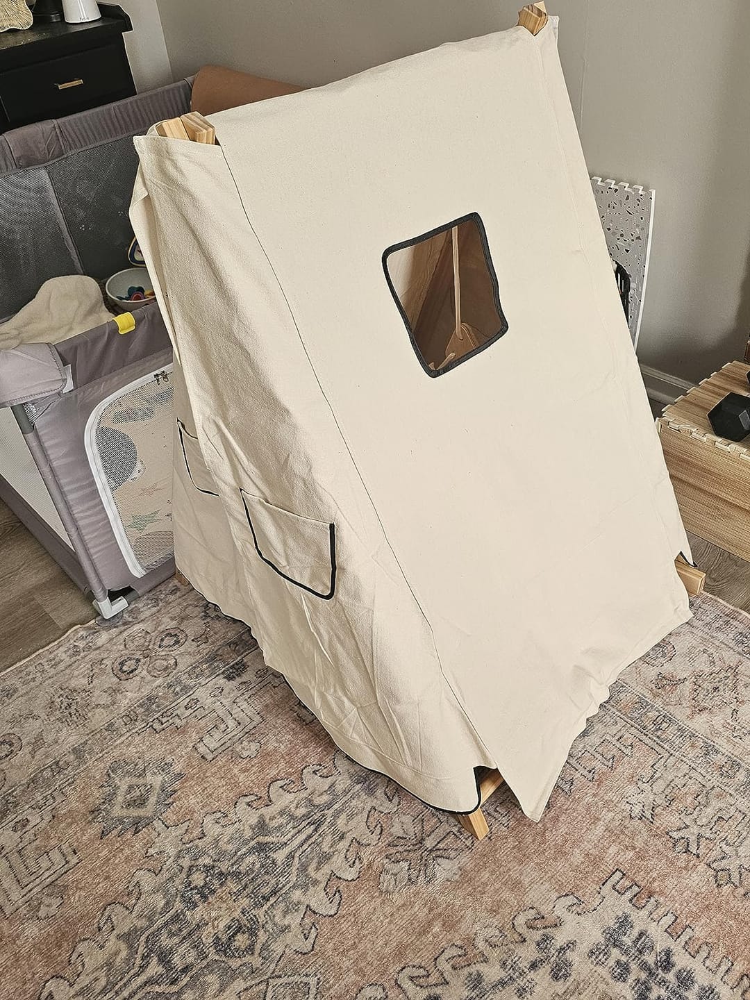 Customer photo review of Tent Covering For Spruce - Baby and Toddler Foldable Swing Set - Swing Set Sold Separately