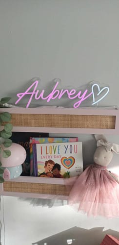 Customer photo review of Personalised  Name Neon Signs