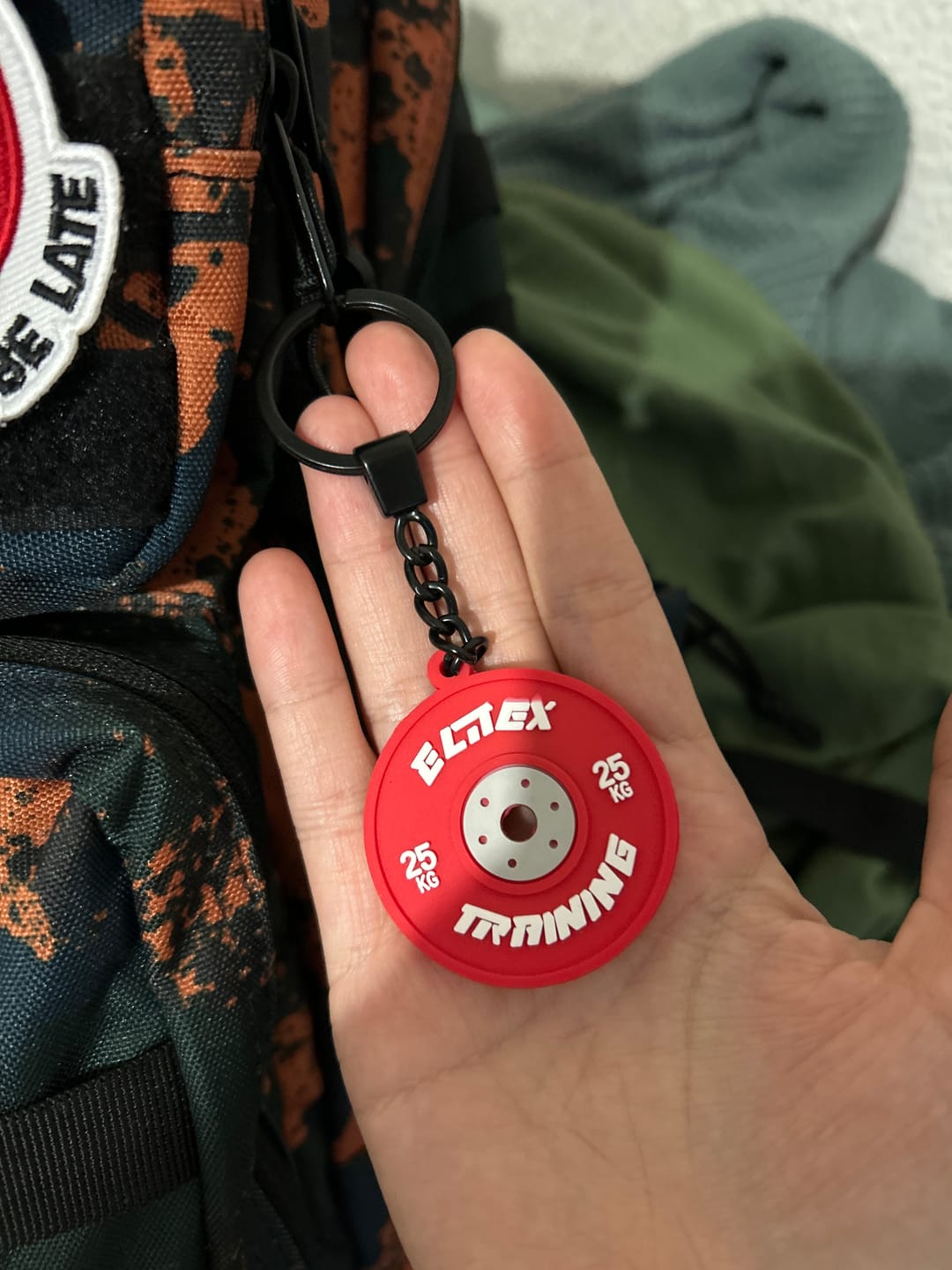 Customer photo review of Llavero Elitex Training Rojo
