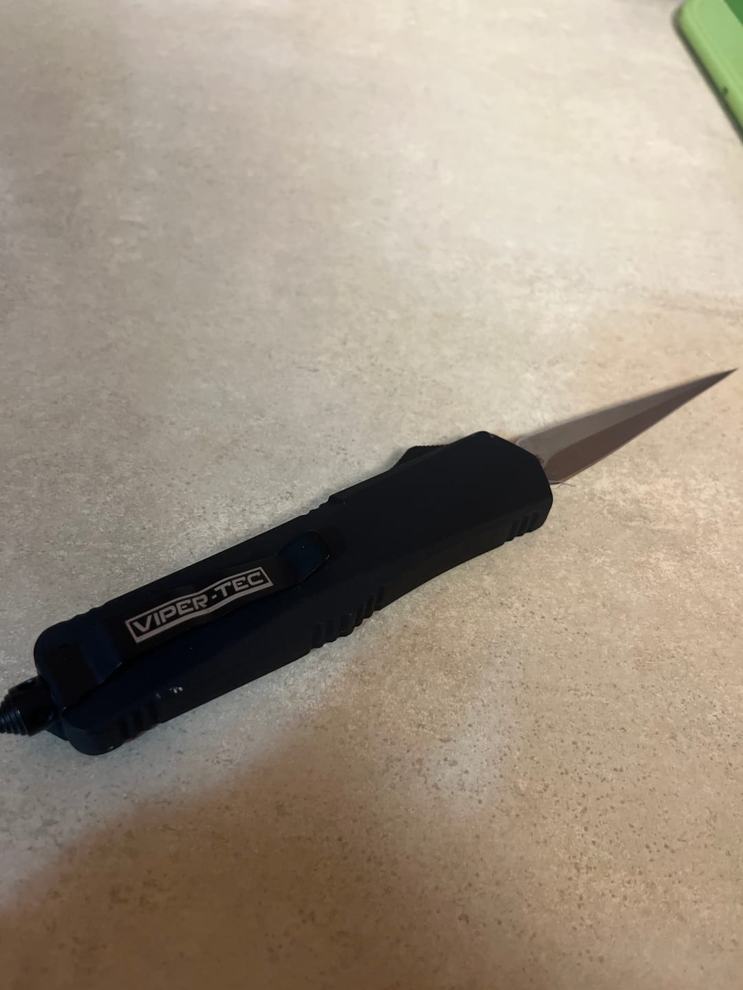 Customer photo review of Black Ghost OTF Knife - Hornet Blade
