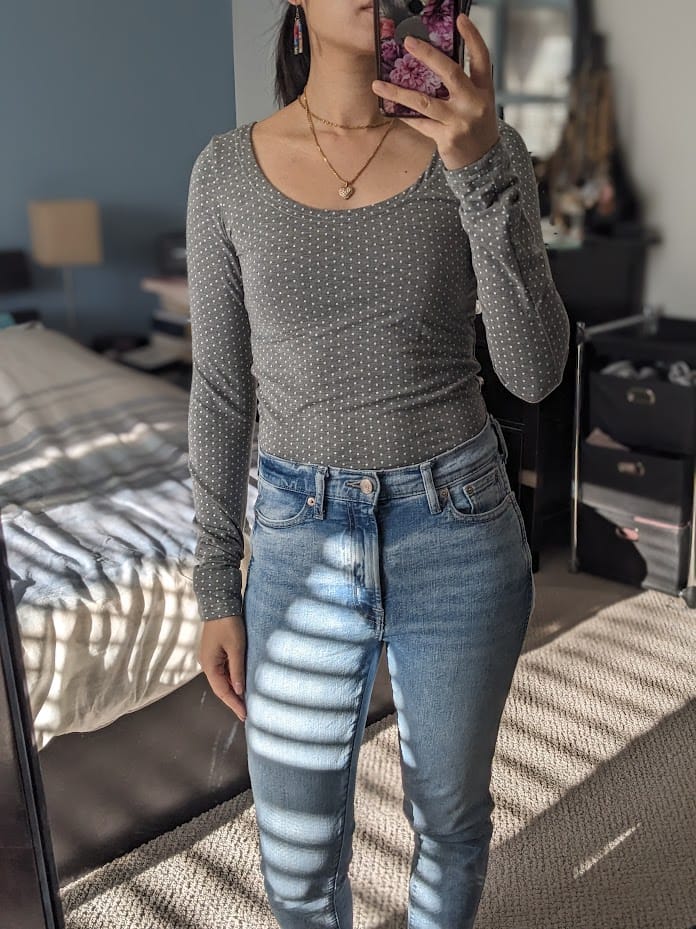 Customer photo review of *Pre-Sale* Long Sleeve Bodysuit