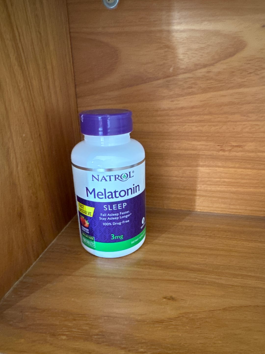 Customer photo review of Natrol Melatonina 3mg Dissolução Rápida 150 Tablets