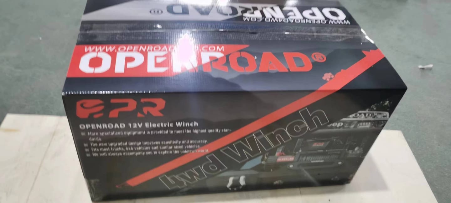 Customer photo review of OPENROAD 13,000 lbs Winch with Synthetic Rope - Panther Series 2s