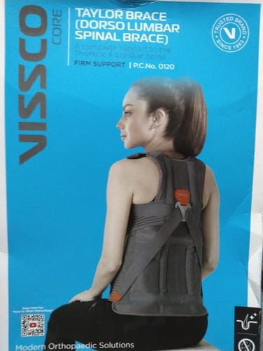 Customer photo review of Dorso Lumbar Spinal Brace (Taylor Brace) | Provides Firm Back Support to the Thoracic & Lumbar Spine (Grey)
