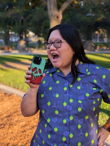 Customer photo review of Disney Villains "Bad Apples" Women – KUNUFLEX Short Sleeve Shirt