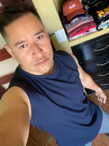 Customer photo review of Training Tank - Navy Blue