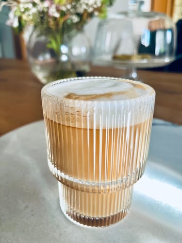 Customer photo review of RIFFLE GLASS SHORT | PARIS