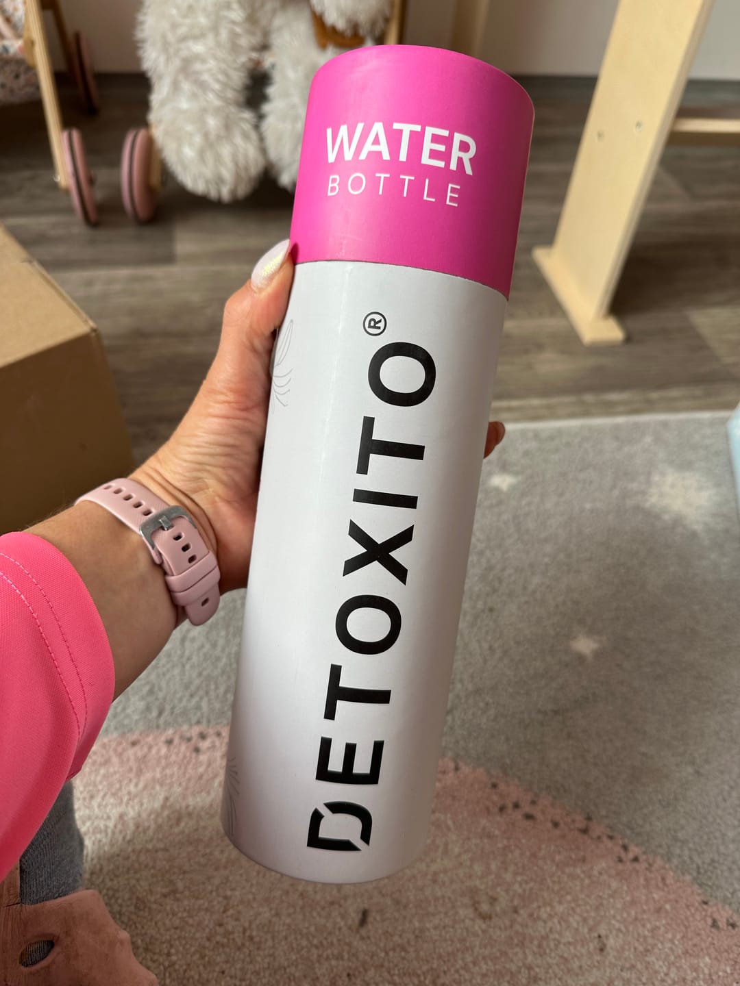 Customer photo review of Skleněná láhev Detoxito (Černá)
