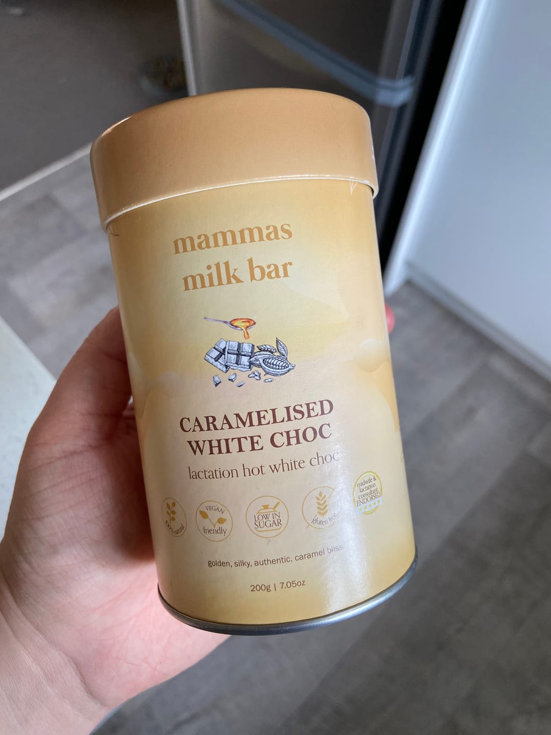 Customer photo review of Lactation Caramelised White Hot Chocolate