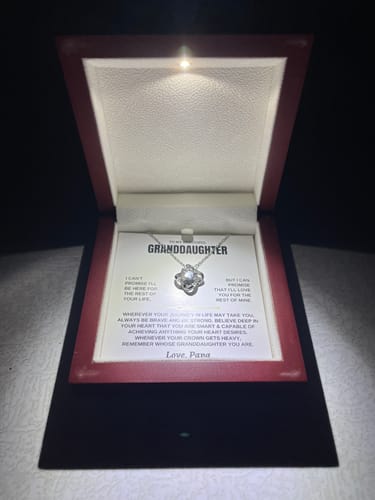 Customer photo review of To My Beautiful Granddaughter - Love Knot Gift Set - SS117LK