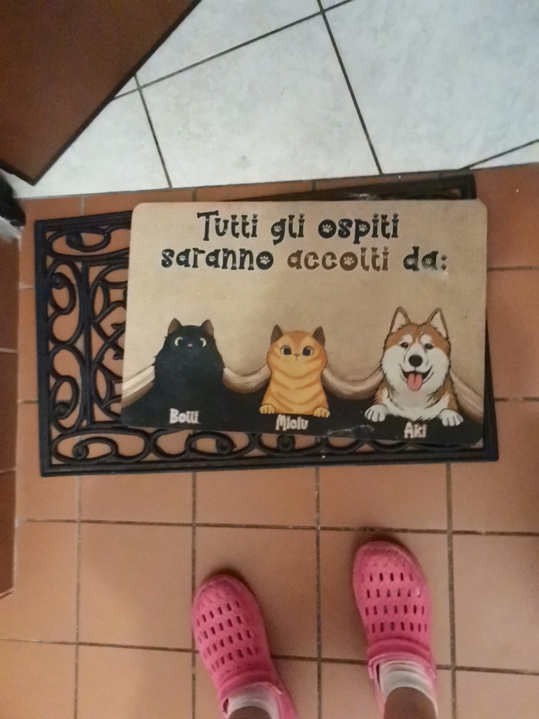 Customer photo review of Animaletti - Zerbino Personalizzabile