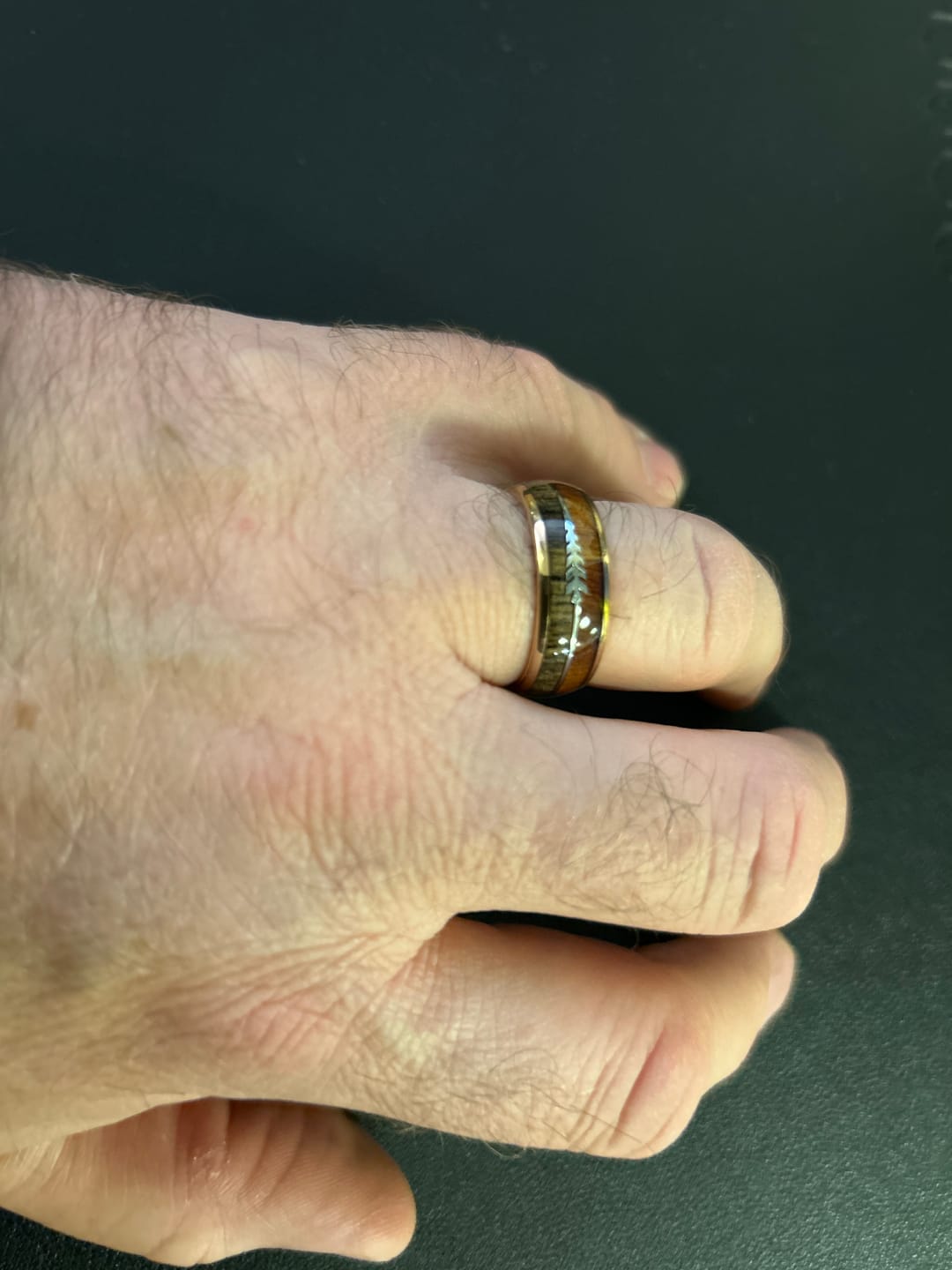 Customer photo review of The Harold Arrow 8mm Wonder Ring