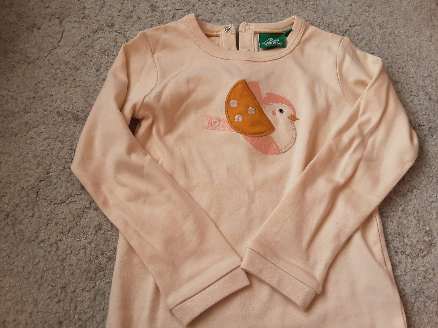 Customer photo review of Autumn Bird Applique Long Sleeve T-Shirt