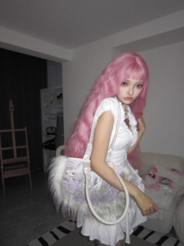 Customer photo review of Lolita Super Long Curly Wig W001