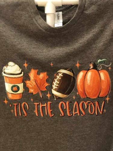 Customer photo review of This The Season DTF Transfer