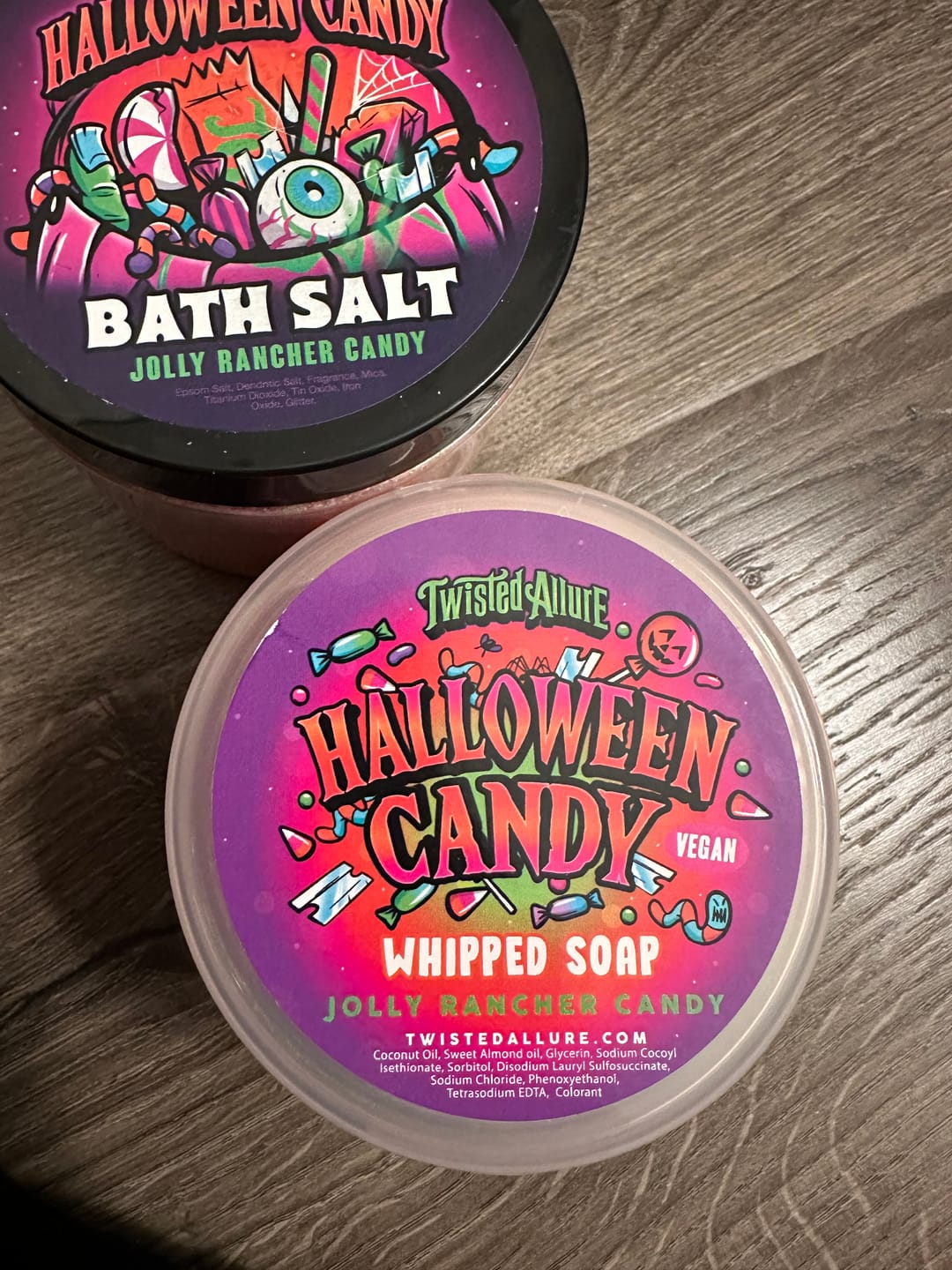 Customer photo review of Halloween Candy Whipped Soap