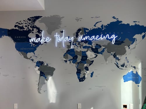 Customer photo review of Brite Lite New Neon Sign: make today am...
