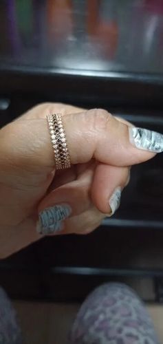 Customer photo review of SYOUJYO Natural Zircon Full Paved Rings For Women 585 Rose Gold Color Fashion Jewelry Accessories Bride Wedding Rings 2022 New