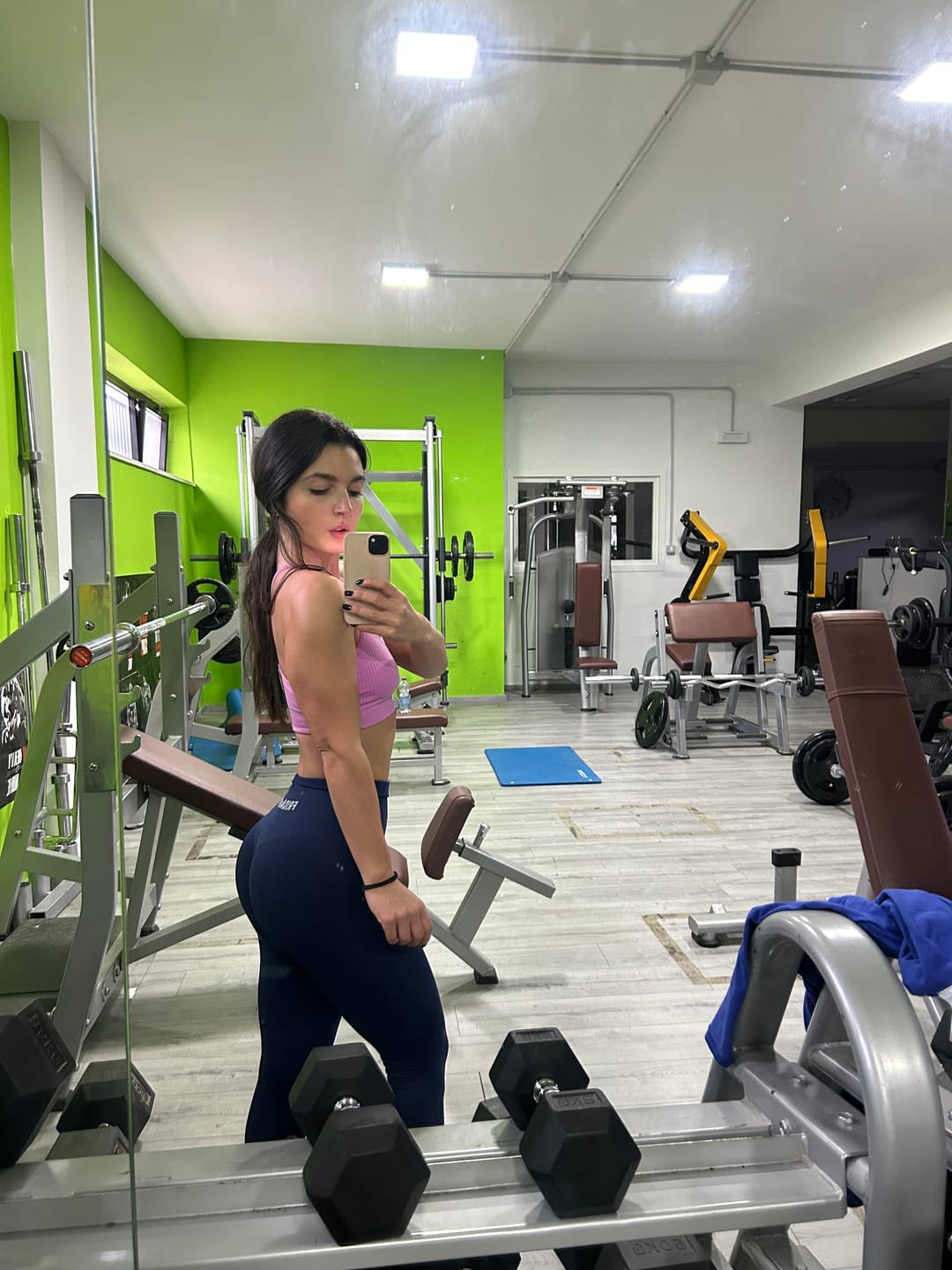 Customer photo review of Leggings Push up Gym Fashion Blu notte
