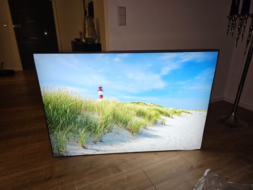 Customer photo review of Canvalight® Leuchtbild | Leuchtturm No. 1 | Querformat