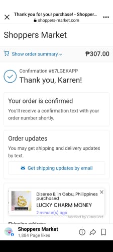 Customer photo review of Rosmar Secret Parcel - BER Months Pamigay
