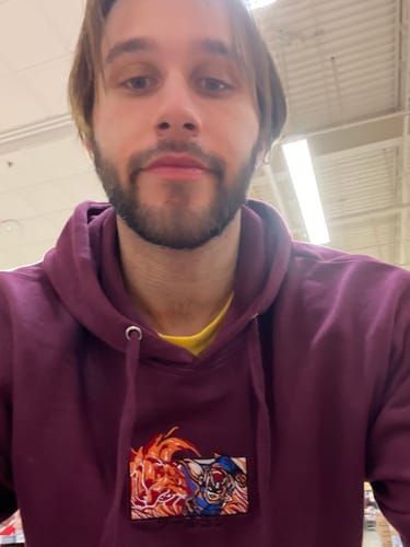 Customer photo review of Falcon Punch Embroidered Hoodie