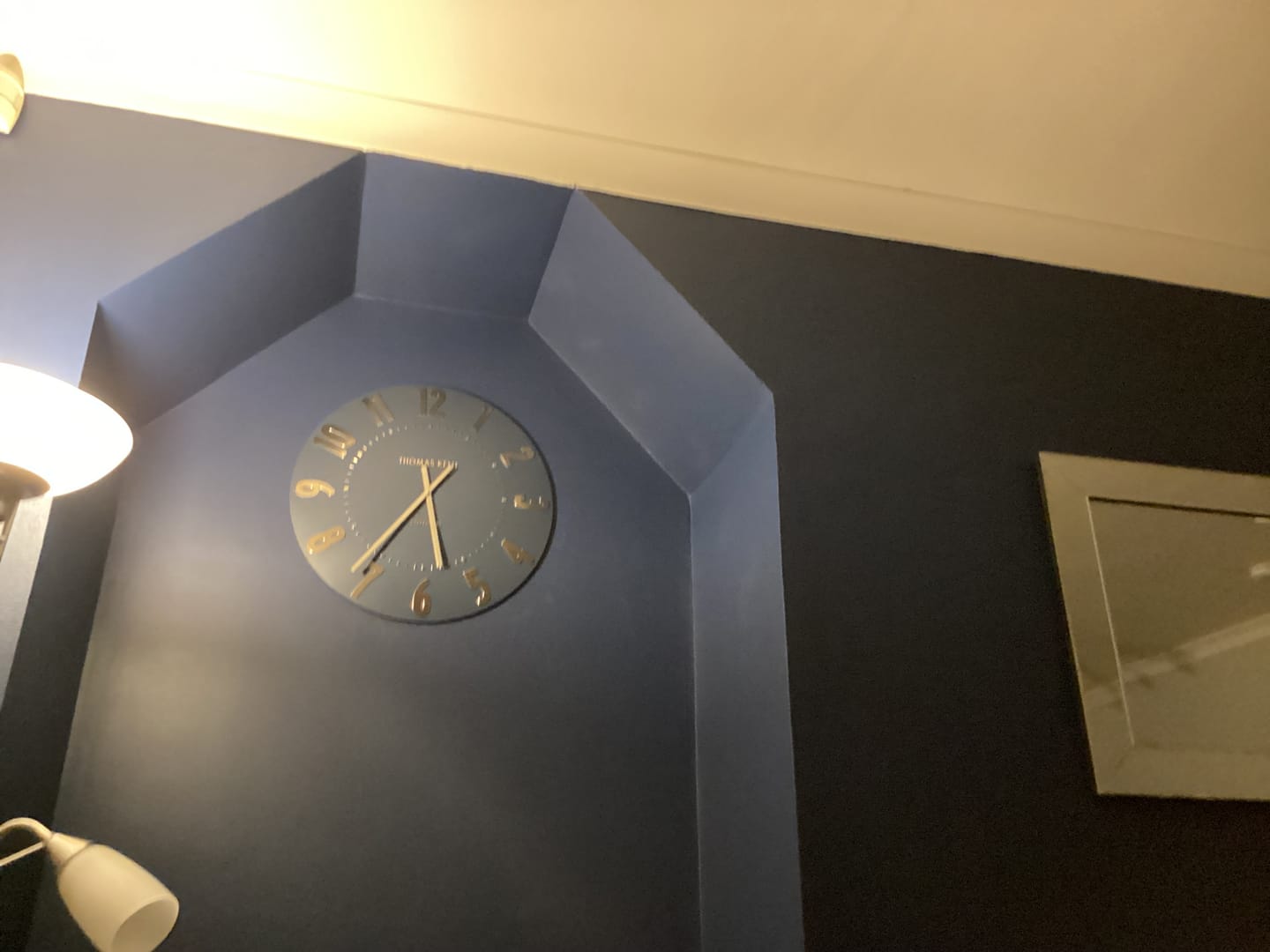 Customer photo review of Thomas Kent London. Mulberry Wall Clock 20" (51cm) Midnight Blue