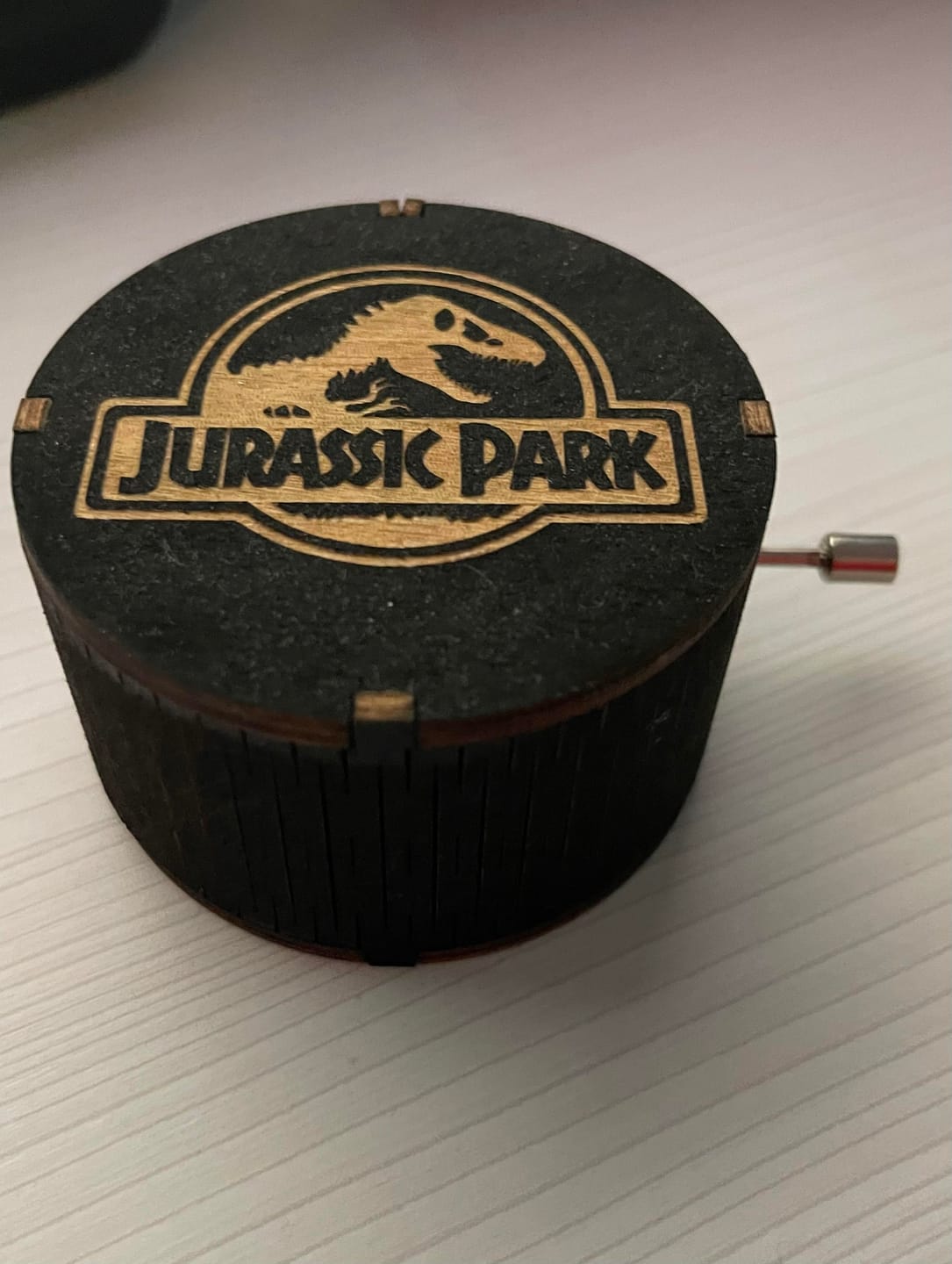 Customer photo review of Cylindrical Hand Crank Music Box