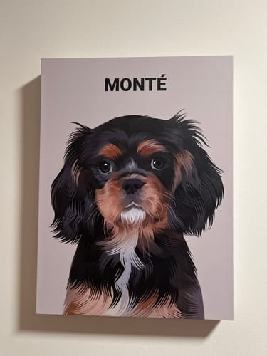 Customer photo review of The Passport - Custom Pet Canvas
