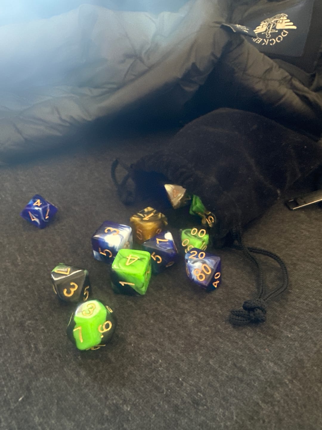 Customer photo review of $25 Mystery Dice Bag Bundle