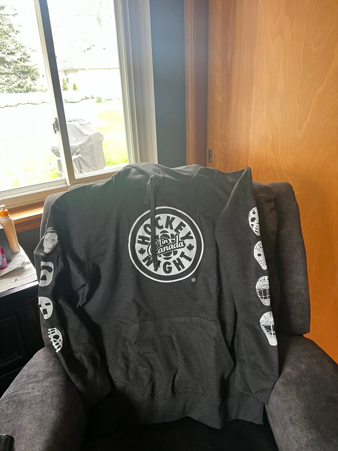 Customer photo review of Hockey Night in Canada Goalie Mask Evolution Hoodie