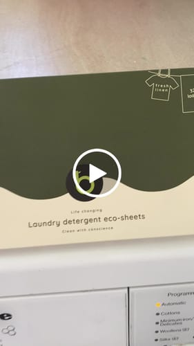 Customer video review of Laundry Detergent Eco-Sheets™
