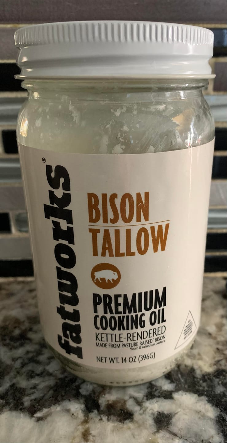 Customer photo review of Pasture Raised Bison Tallow a.k.a. Thunderfat (14 oz)