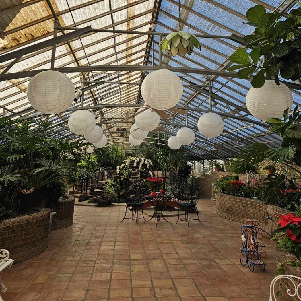 Customer photo review of 24" White Round Paper Lantern, Even Ribbing, Chinese Hanging Wedding & Party Decoration