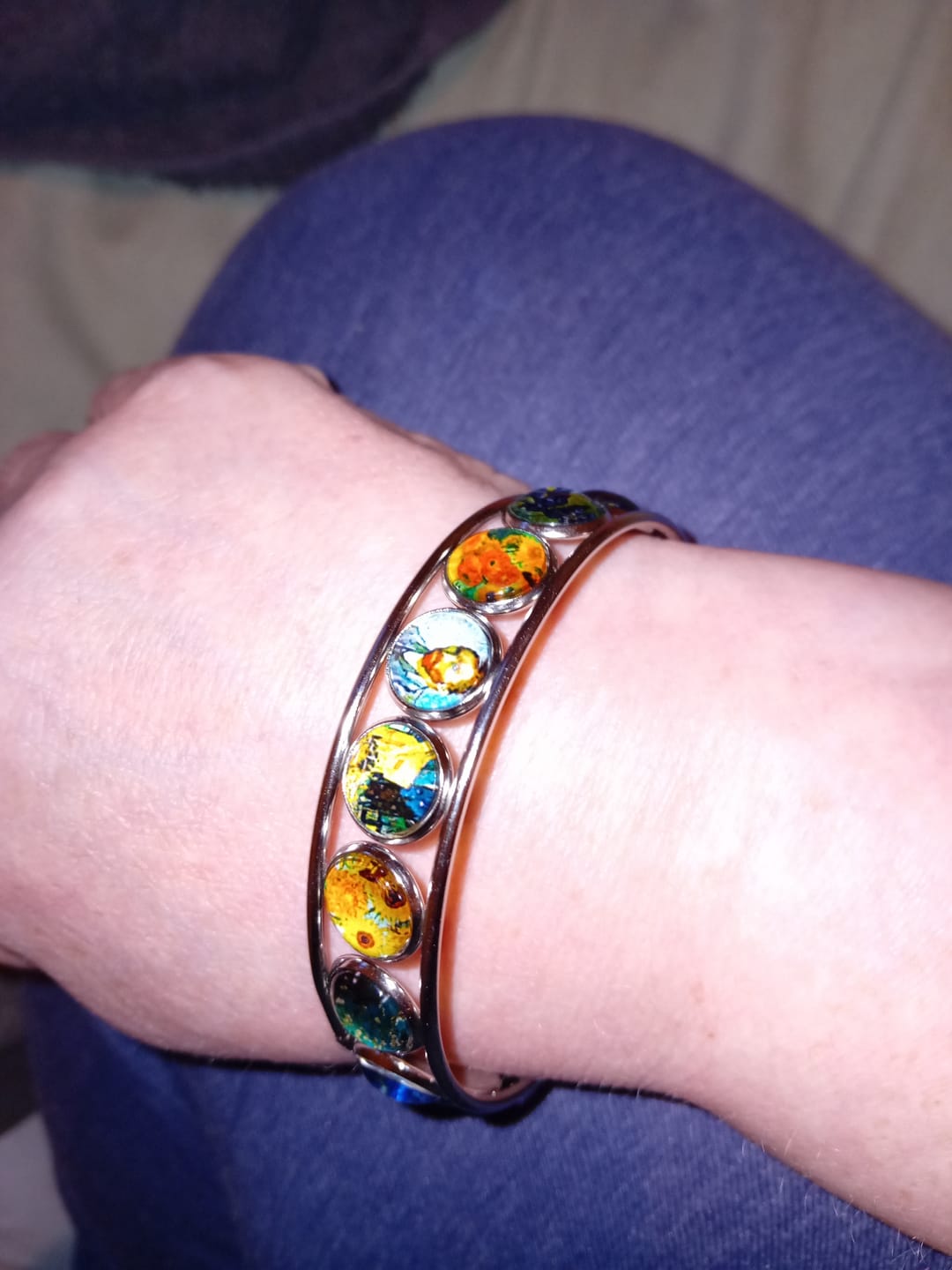 Customer photo review of "Van Gogh's Greatest Hits" Bracelet