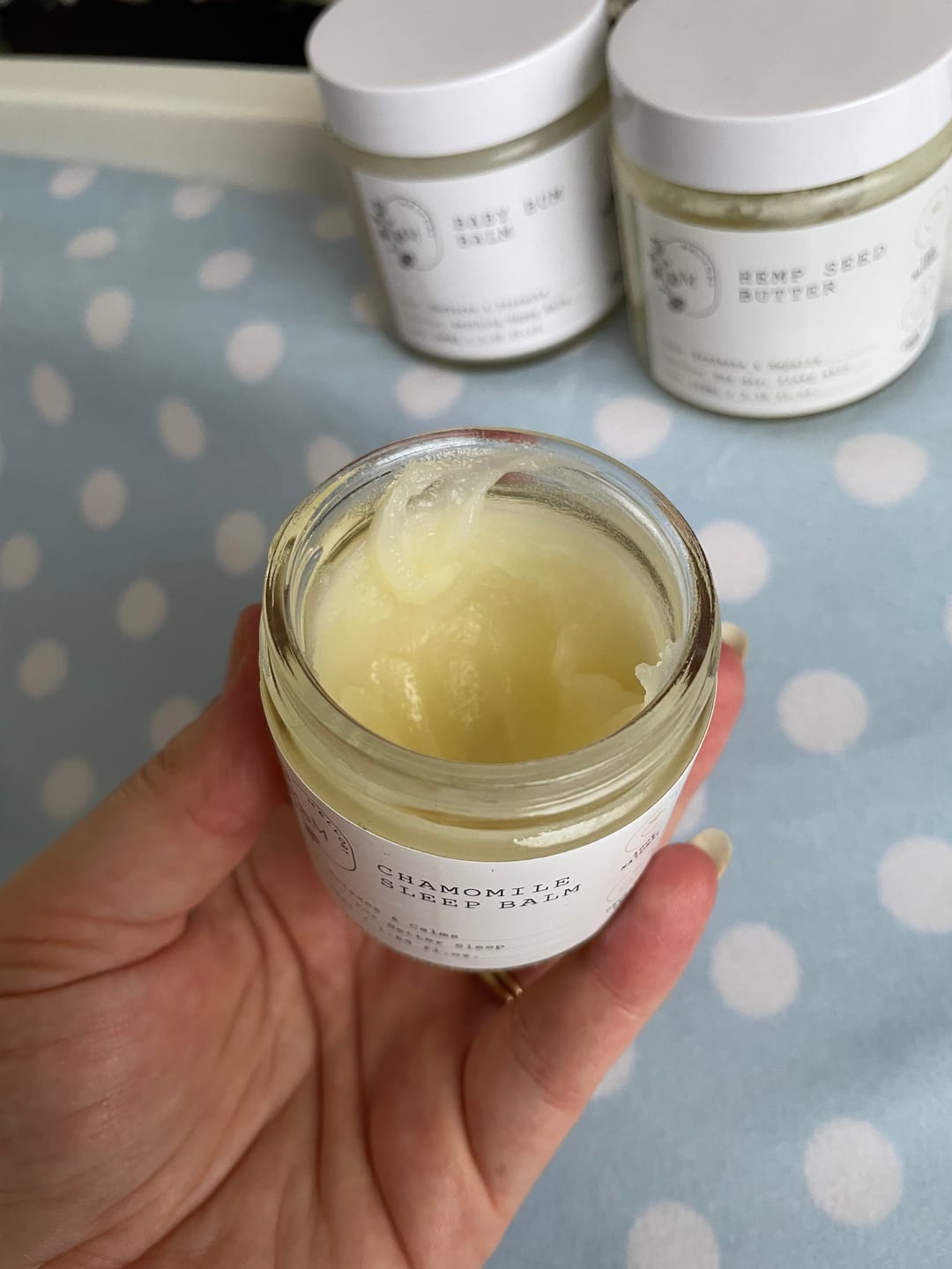 Customer photo review of Chamomile Sleep Balm