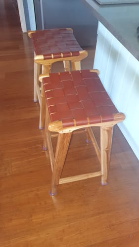 Customer photo review of Rectangular Felt Silicone Chair Leg Protectors | Extra-Durable Chair Floor Protectors