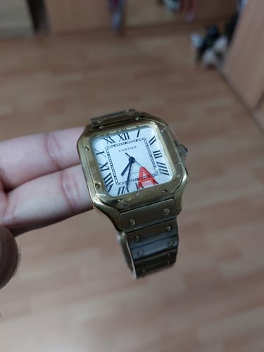 Customer photo review of SANTOS LADY 35.1MM GOLD