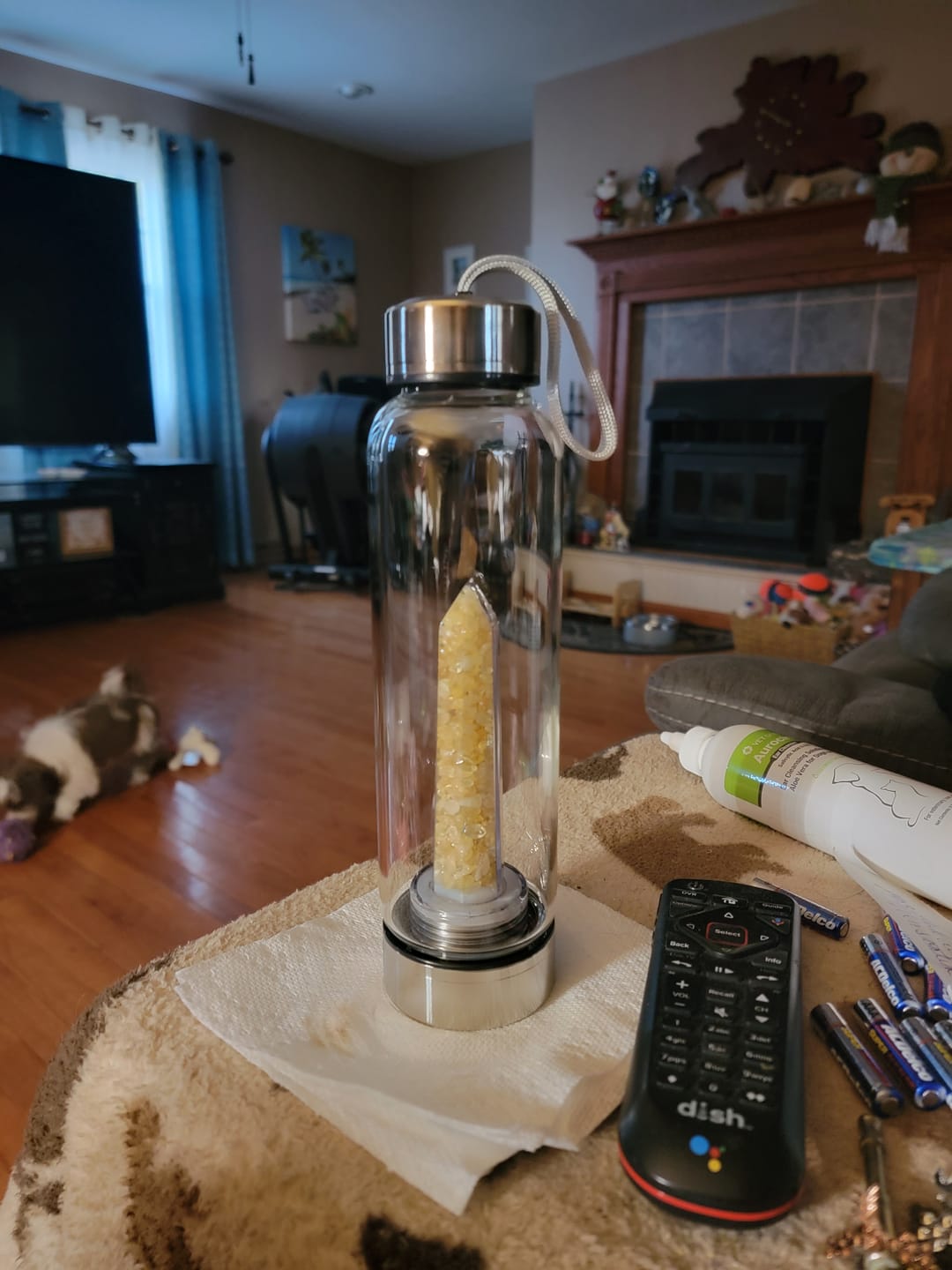 Customer photo review of Crystal Elixir Water Bottle