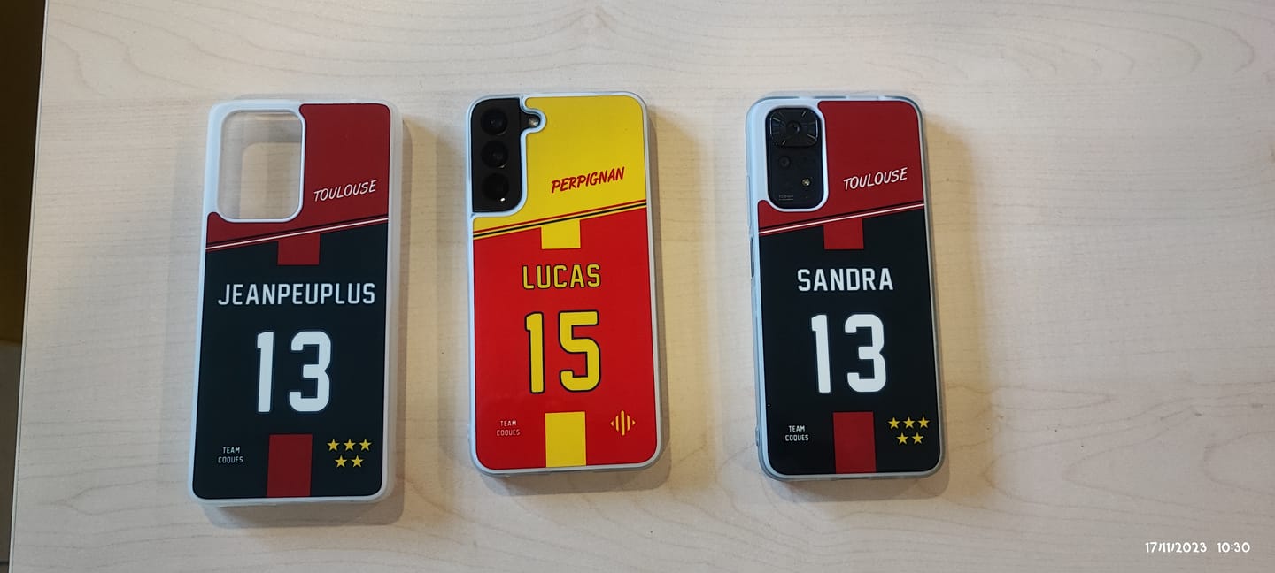 Customer photo review of Coque rugby TOULOUSE RUGBY personnalisable - TEAMCOQUES
