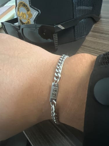 Customer photo review of CUBAN BRACELET (SILVER)