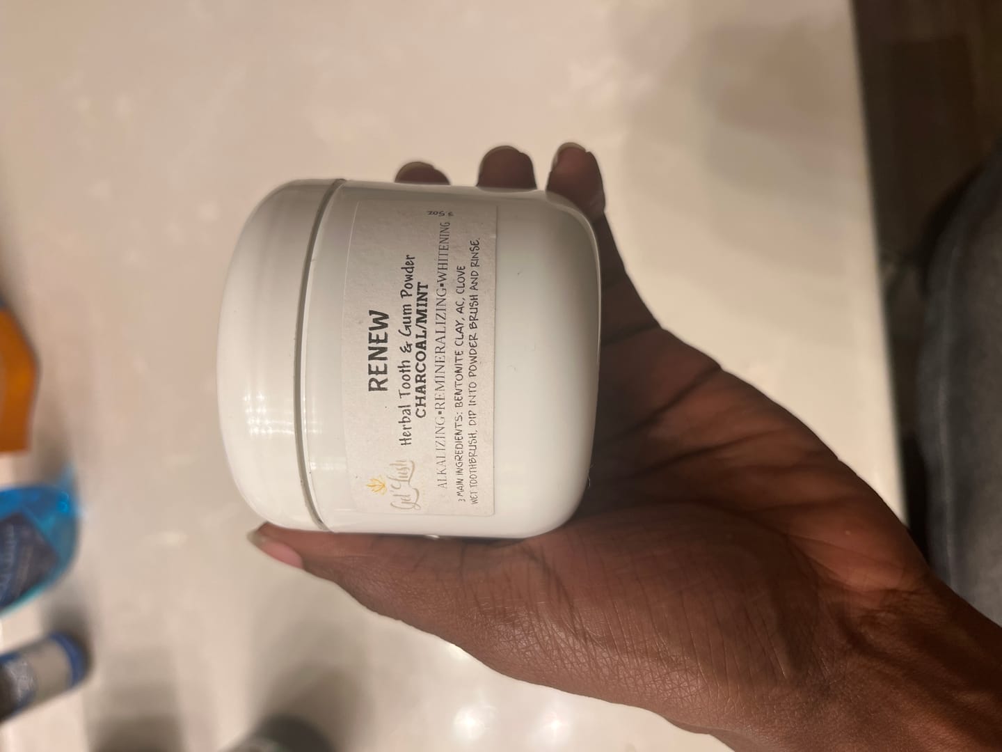 Customer photo review of RENEW Tooth & Gum Powder