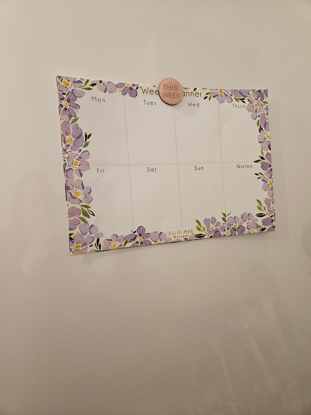 Customer photo review of Lilac Blooms Weekly Planner