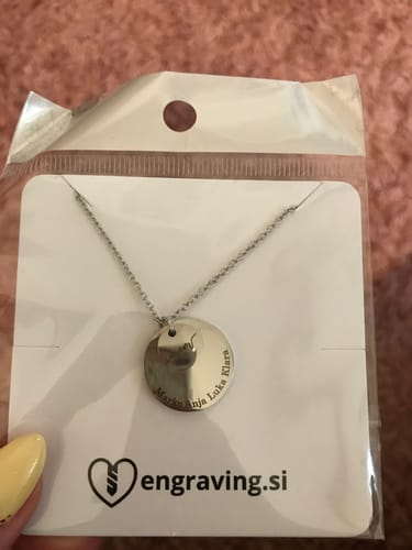 Customer photo review of Ogrlica: Double Pendant